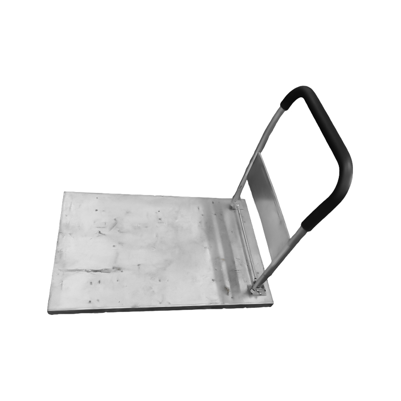 Pláta Cruach Trom Dualgas Cairt Láimhe Trucail Láimhe Lastais Cart Flatbed Inaistrithe Cart Lámh-tharraingthe Fillte Baile Úsáid Leantóir Flatbed